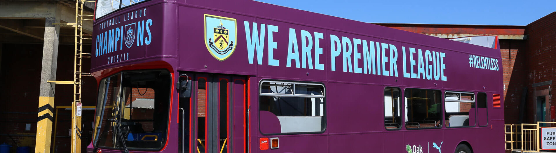 Burnley Bus Station - Burnley FC Champions open top